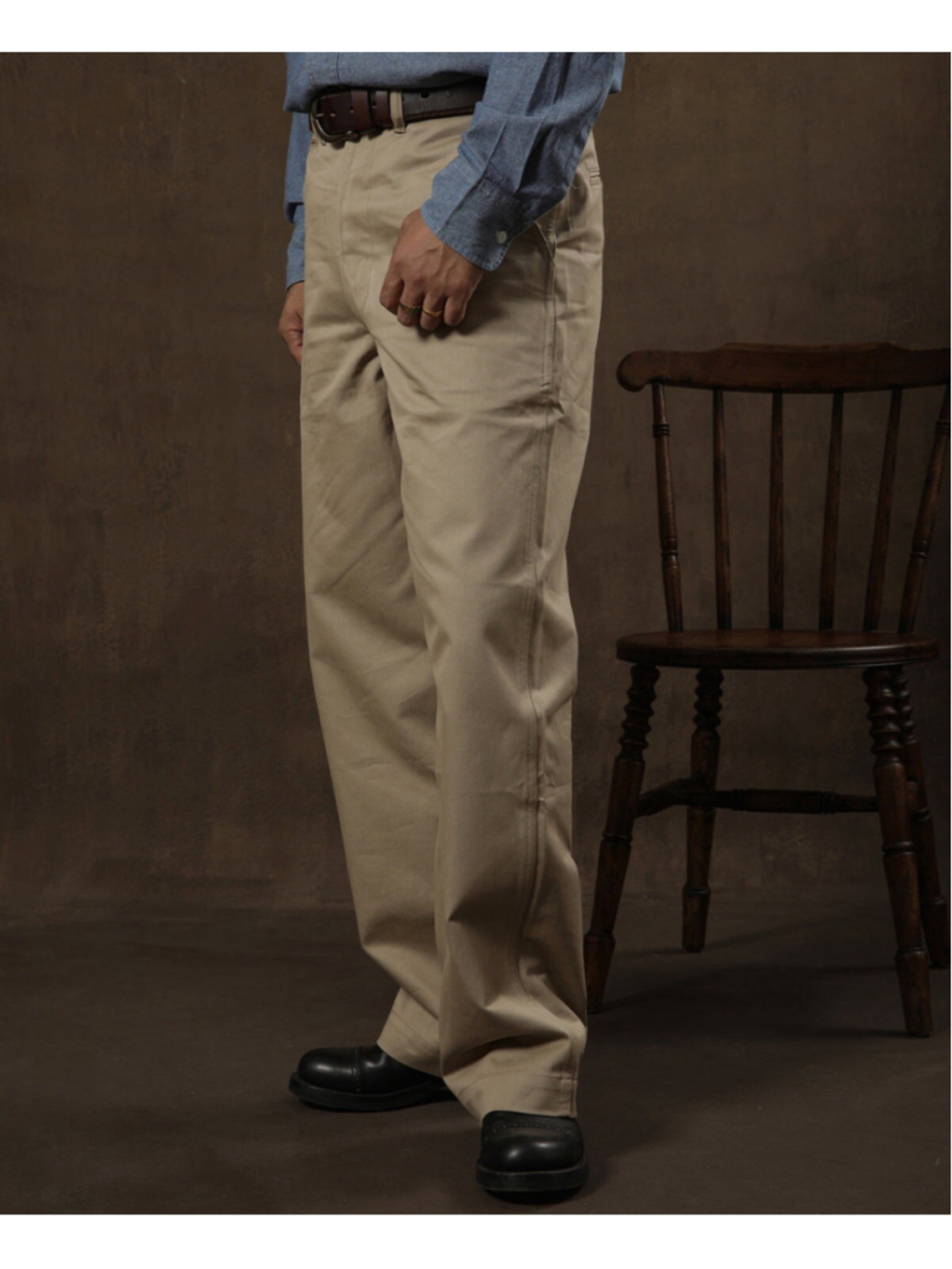 1942 US Army Chino Trousers Bronson Mfg. Co. 29x29 USA SHIPp - Picture 2 of 11